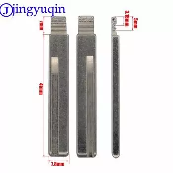 jingyuqin Remote #129 #130 Key Blade Автомобильный ключ эмбрион для Hyundai Kia HY20 Правый левый лезвие Автомобильный ключ эмбрион ярко-синий