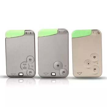 jingyuqin Remote 2 кнопки защитный чехол для ключа чехол для Renault Laguna Espace смарт-карта с лезвием сине серый