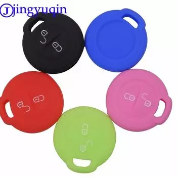jingyuqin Remote Silicone Car Key Case Cover For Mitsubishi Colt Warior Carisma Spacestar Straight Key чёрный
