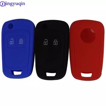jingyuqin Silicone Car Key Protective Holder Cover Bag Case For Opel Astra Corsa ADAM Antara Meriva Zafira Insignia Accessories чёрный