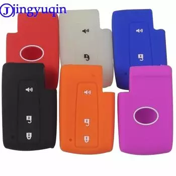 jingyuqin силиконовый автомобильный стайлинг пульт дистанционного управления смарт-ключ чехол брелок для Toyota Prius Crown Avensis Verso 3 кнопки смарт-ключ цветочные белый