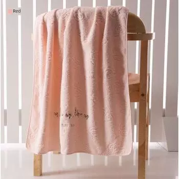 Jinhao Трехмерное полотенце Спиральная тканевая окантовка Вышивка Red 1 Bar 130x65cm