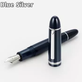 Jinhao X159 акриловая перьевая ручка золотого и серебряного цвета с зажимом Iraurita, тонкое перо для написания подписи