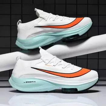 Jinjiang running shoes lightweight mesh sneakers men s platform running tide shoes marathon jogging outdoor large size men s shoes 36