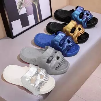 Jinjiang shoes summer new non-slip thick-soled EVA home indoor and outdoor wear trend fashion non-slip versatile men and women 36/37 золотой