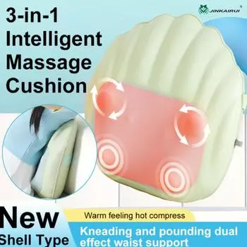 Jinkairui электрическая массажная подушка для спины, разминающая массажная голова, удобный и расслабленный подарок для здоровья талии