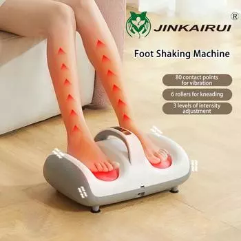 Jinkairui Массажер для ног Автоматический разминающий массажер для ног Многофункциональный бытовой аппарат для встряхивания ног Потеря веса