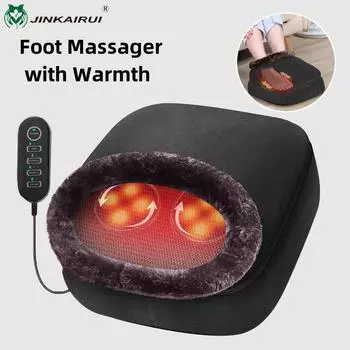 JINKAIRUI Массажер для ног, Подушка для массажа спины два в одном, домашние согревающие ботинки, акупунктурный массаж, вибрация, Теплые ступни, сокровище