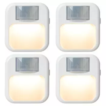 Jinkan Teacher Внутреннее затемнение Цвет Автоматический датчик света Свет, розетка, [Цвет лампочки/Теплый цвет/Белый] Рампа, Рампа, В помещении, Вход, белый