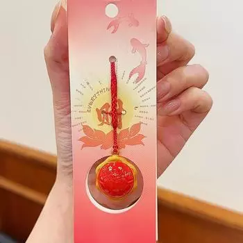 Jinnew Cute Little Turtle Shell Water Sound Bell Mobile Phone Pendant Backpack