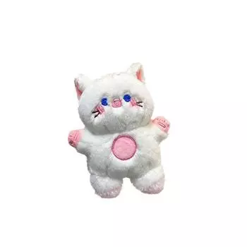 Jinnew Meow Cute Meow Cat Keychain Plush Charms With Pressing Will Make A Sound