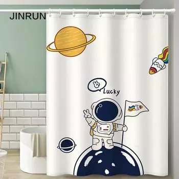 JINRUN утолщенная водонепроницаемая занавеска для ванной комнаты, устойчивая к плесени, занавеска для душа, занавеска для душевой перегородки, занавеска для душа, занавеска для ванной комнаты, бесплатная перфорация 80*180