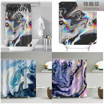 JINRUN утолщенная водонепроницаемая занавеска для ванной комнаты, устойчивая к плесени, занавеска для душа, занавеска для душевой перегородки, занавеска для душа, занавеска для ванной комнаты, бесплатная перфорация 90*180CM