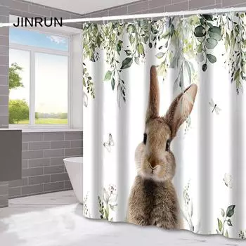 JINRUN утолщенная водонепроницаемая занавеска для ванной комнаты, устойчивая к плесени, занавеска для душа, занавеска для душевой перегородки, занавеска для душа, занавеска для ванной комнаты, бесплатная перфорация 90*180cm