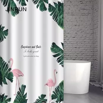 JINRUN утолщенная водонепроницаемая занавеска для ванной комнаты, устойчивая к плесени, занавеска для душа, занавеска для душевой перегородки, занавеска для душа, занавеска для ванной комнаты, бесплатная перфорация 80*180