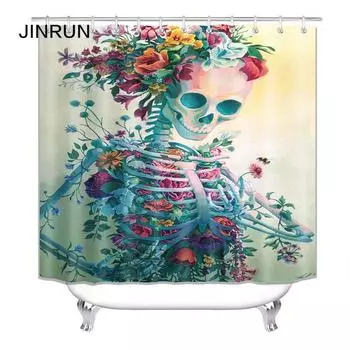 JINRUN утолщенная водонепроницаемая занавеска для ванной комнаты, устойчивая к плесени, занавеска для душа, занавеска для душевой перегородки, занавеска для душа, занавеска для ванной комнаты, бесплатная перфорация 90x180