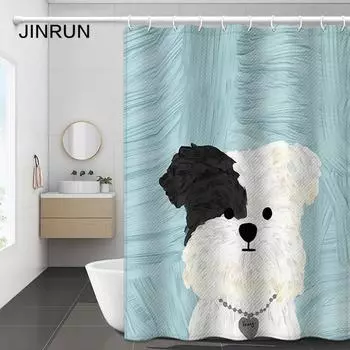 JINRUN утолщенная водонепроницаемая занавеска для ванной комнаты, устойчивая к плесени, занавеска для душа, занавеска для душевой перегородки, занавеска для душа, занавеска для ванной комнаты, бесплатная перфорация 80*180