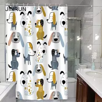 JINRUN утолщенная водонепроницаемая занавеска для ванной комнаты, устойчивая к плесени, занавеска для душа, занавеска для душевой перегородки, занавеска для душа, занавеска для ванной комнаты, бесплатная перфорация 90*180cm