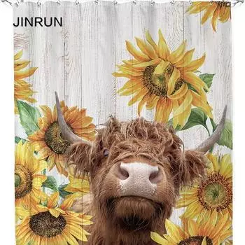 JINRUN утолщенная водонепроницаемая занавеска для ванной комнаты, устойчивая к плесени, занавеска для душа, занавеска для душевой перегородки, занавеска для душа, занавеска для ванной комнаты, бесплатная перфорация 90*180cm