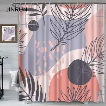 JINRUN утолщенная водонепроницаемая занавеска для ванной комнаты, устойчивая к плесени, занавеска для душа, занавеска для душевой перегородки, занавеска для душа, занавеска для ванной комнаты, бесплатная перфорация 90*180cm