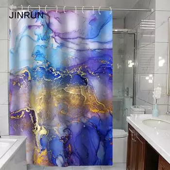 JINRUN утолщенная водонепроницаемая занавеска для ванной комнаты, устойчивая к плесени, занавеска для душа, занавеска для душевой перегородки, занавеска для душа, занавеска для ванной комнаты, бесплатная перфорация 90*180cm