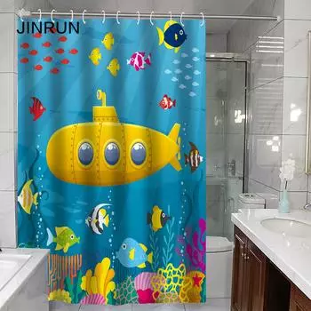 JINRUN утолщенная водонепроницаемая занавеска для ванной комнаты, устойчивая к плесени, занавеска для душа, занавеска для душевой перегородки, занавеска для душа, занавеска для ванной комнаты, бесплатная перфорация 90*180cm