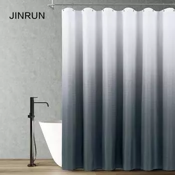 JINRUN утолщенная водонепроницаемая занавеска для ванной комнаты, устойчивая к плесени, занавеска для душа, занавеска для душевой перегородки, занавеска для душа, занавеска для ванной комнаты, бесплатная перфорация 183*183