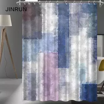 JINRUN утолщенная водонепроницаемая занавеска для ванной комнаты, устойчивая к плесени, занавеска для душа, занавеска для душевой перегородки, занавеска для душа, занавеска для ванной комнаты, бесплатная перфорация 90*180cm