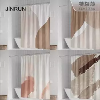 JINRUN утолщенная водонепроницаемая занавеска для ванной комнаты, устойчивая к плесени, занавеска для душа, занавеска для душевой перегородки, занавеска для душа, занавеска для ванной комнаты, бесплатная перфорация 90*180CM