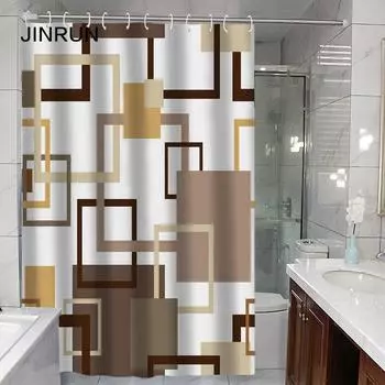 JINRUN утолщенная водонепроницаемая занавеска для ванной комнаты, устойчивая к плесени, занавеска для душа, занавеска для душевой перегородки, занавеска для душа, занавеска для ванной комнаты, бесплатная перфорация 90*180cm