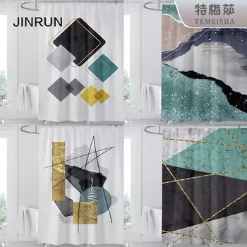JINRUN утолщенная водонепроницаемая занавеска для ванной комнаты, устойчивая к плесени, занавеска для душа, занавеска для душевой перегородки, занавеска для душа, занавеска для ванной комнаты, бесплатная перфорация 90*180cm