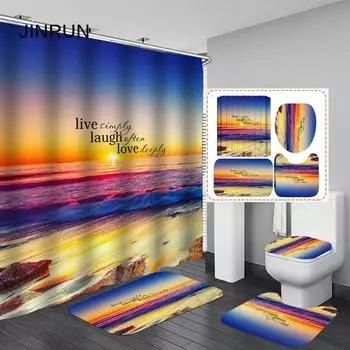 JINRUN утолщенная водонепроницаемая занавеска для ванной комнаты, устойчивая к плесени, занавеска для душа, занавеска для душевой перегородки, занавеска для душа, занавеска для ванной комнаты, бесплатная перфорация 90x180