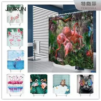 JINRUN утолщенная водонепроницаемая занавеска для ванной комнаты, устойчивая к плесени, занавеска для душа, занавеска для душевой перегородки, занавеска для душа, занавеска для ванной комнаты, бесплатная перфорация 90*180CM