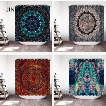 JINRUN утолщенная водонепроницаемая занавеска для ванной комнаты, устойчивая к плесени, занавеска для душа, занавеска для душевой перегородки, занавеска для душа, занавеска для ванной комнаты, бесплатная перфорация 180cmx180cm