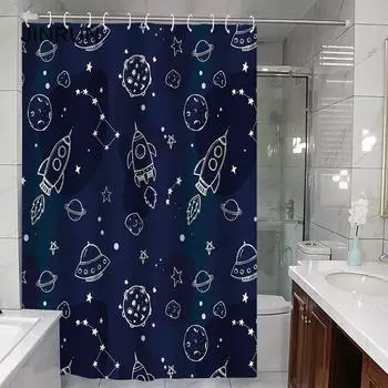 JINRUN утолщенная водонепроницаемая занавеска для ванной комнаты, устойчивая к плесени, занавеска для душа, занавеска для душевой перегородки, занавеска для душа, занавеска для ванной комнаты, бесплатная перфорация 90*180cm