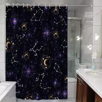 JINRUN утолщенная водонепроницаемая занавеска для ванной комнаты, устойчивая к плесени, занавеска для душа, занавеска для душевой перегородки, занавеска для душа, занавеска для ванной комнаты, бесплатная перфорация 90*180cm