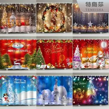 JINRUN утолщенная водонепроницаемая занавеска для ванной комнаты, устойчивая к плесени, занавеска для душа, занавеска для душевой перегородки, занавеска для душа, занавеска для ванной комнаты, бесплатная перфорация 90*180CM