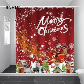 JINRUN утолщенная водонепроницаемая занавеска для ванной комнаты, устойчивая к плесени, занавеска для душа, занавеска для душевой перегородки, занавеска для душа, занавеска для ванной комнаты, бесплатная перфорация 90*180cm