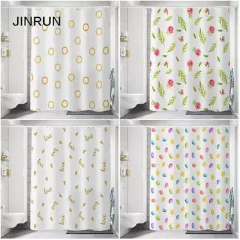 JINRUN утолщенная водонепроницаемая занавеска для ванной комнаты, устойчивая к плесени, занавеска для душа, занавеска для душевой перегородки, занавеска для душа, занавеска для ванной комнаты, бесплатная перфорация 180cmx120cm