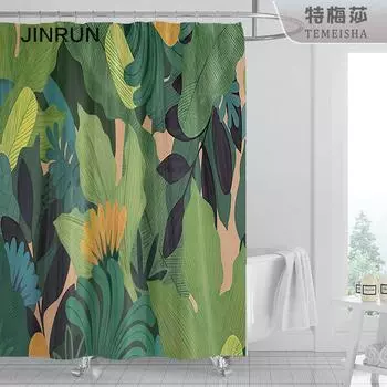 JINRUN утолщенная водонепроницаемая занавеска для ванной комнаты, устойчивая к плесени, занавеска для душа, занавеска для душевой перегородки, занавеска для душа, занавеска для ванной комнаты, бесплатная перфорация 90*180cm
