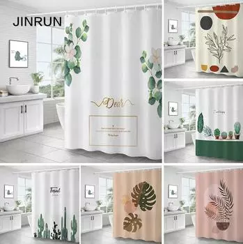 JINRUN утолщенная водонепроницаемая занавеска для ванной комнаты, устойчивая к плесени, занавеска для душа, занавеска для душевой перегородки, занавеска для душа, занавеска для ванной комнаты, бесплатная перфорация 180cmx120cm90g
