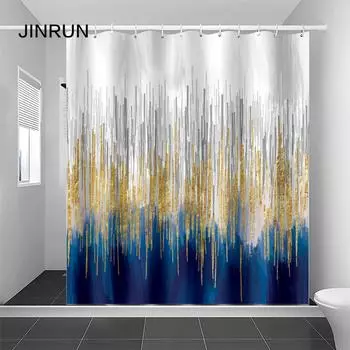 JINRUN утолщенная водонепроницаемая занавеска для ванной комнаты, устойчивая к плесени, занавеска для душа, занавеска для душевой перегородки, занавеска для душа, занавеска для ванной комнаты, бесплатная перфорация 90*180cm