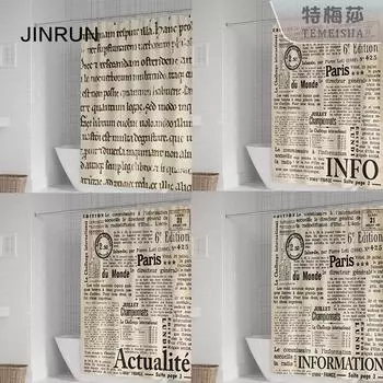 JINRUN утолщенная водонепроницаемая занавеска для ванной комнаты, устойчивая к плесени, занавеска для душа, занавеска для душевой перегородки, занавеска для душа, занавеска для ванной комнаты, бесплатная перфорация 90*180CM