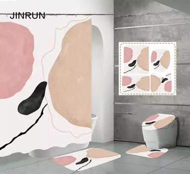 JINRUN утолщенная водонепроницаемая занавеска для ванной комнаты, устойчивая к плесени, занавеска для душа, занавеска для душевой перегородки, занавеска для душа, занавеска для ванной комнаты, бесплатная перфорация 90*180