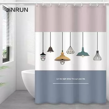JINRUN утолщенная водонепроницаемая занавеска для ванной комнаты, устойчивая к плесени, занавеска для душа, занавеска для душевой перегородки, занавеска для душа, занавеска для ванной комнаты, бесплатная перфорация 80*180
