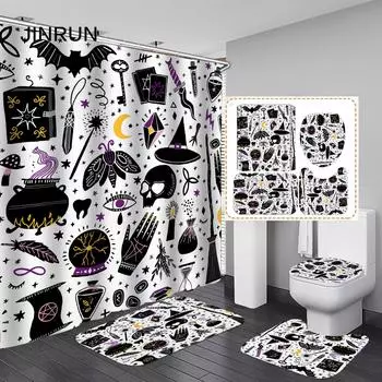 JINRUN утолщенная водонепроницаемая занавеска для ванной комнаты, устойчивая к плесени, занавеска для душа, занавеска для душевой перегородки, занавеска для душа, занавеска для ванной комнаты, бесплатная перфорация 90x180