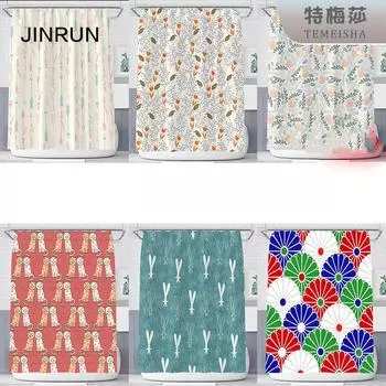 JINRUN утолщенная водонепроницаемая занавеска для ванной комнаты, устойчивая к плесени, занавеска для душа, занавеска для душевой перегородки, занавеска для душа, занавеска для ванной комнаты, бесплатная перфорация 90*180CM