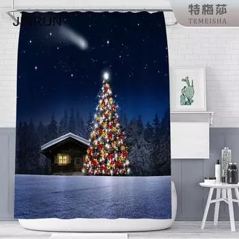 JINRUN утолщенная водонепроницаемая занавеска для ванной комнаты, устойчивая к плесени, занавеска для душа, занавеска для душевой перегородки, занавеска для душа, занавеска для ванной комнаты, бесплатная перфорация 90*180CM