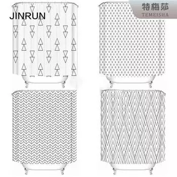 JINRUN утолщенная водонепроницаемая занавеска для ванной комнаты, устойчивая к плесени, занавеска для душа, занавеска для душевой перегородки, занавеска для душа, занавеска для ванной комнаты, бесплатная перфорация 90*180CM