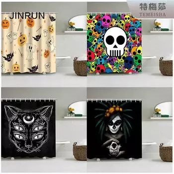 JINRUN утолщенная водонепроницаемая занавеска для ванной комнаты, устойчивая к плесени, занавеска для душа, занавеска для душевой перегородки, занавеска для душа, занавеска для ванной комнаты, бесплатная перфорация 90*180CM